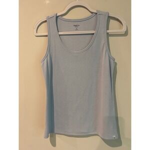 GapBody Original Ribbed Tank Top Light Lavender Scoop Neck Sleeveless Medium